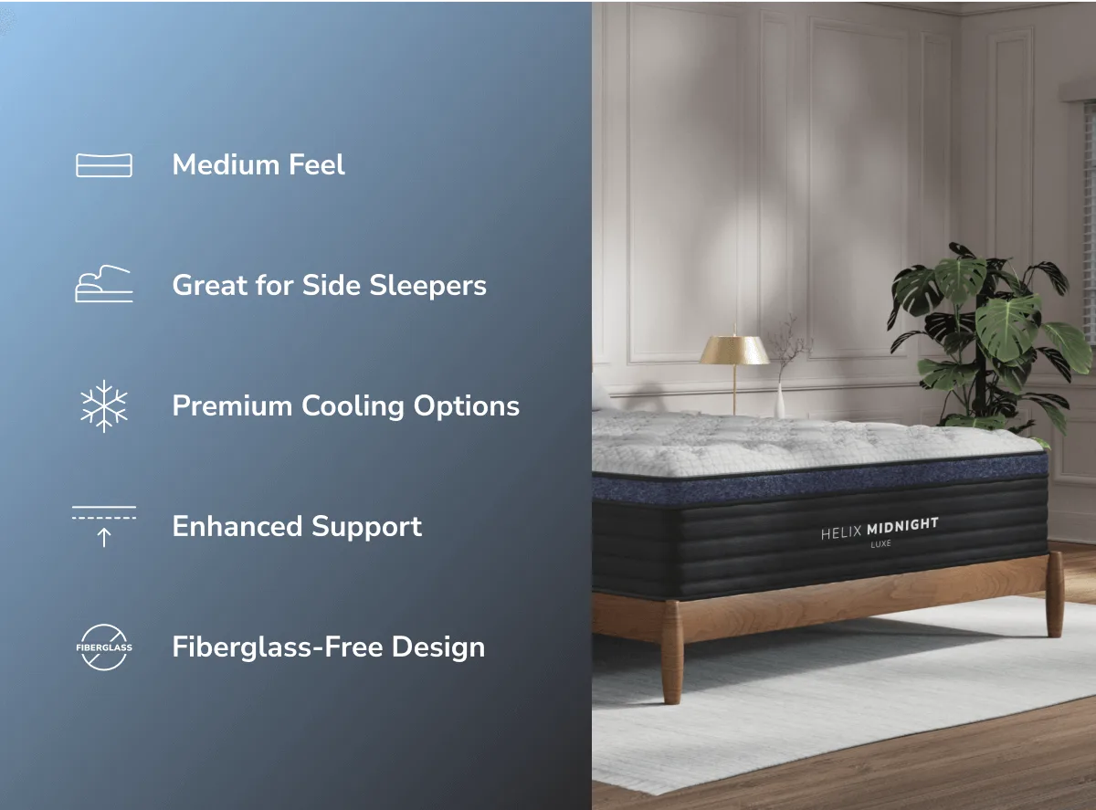Helix Midnight Luxe layers diagram